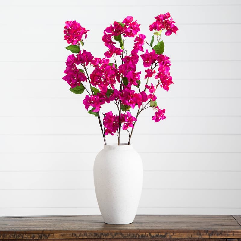 Artificial Bougainvillea Floral Stem Sprays - 47" - Purple - Set of 3