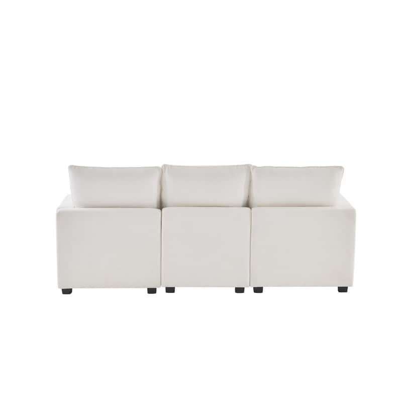 Modern Chenille Multi-Seat Sectional Sofa