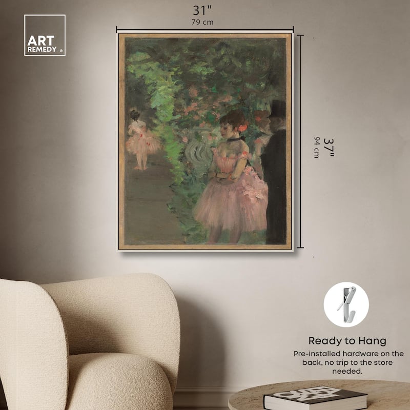 Dancers Backstage Canvas by Art Remedy