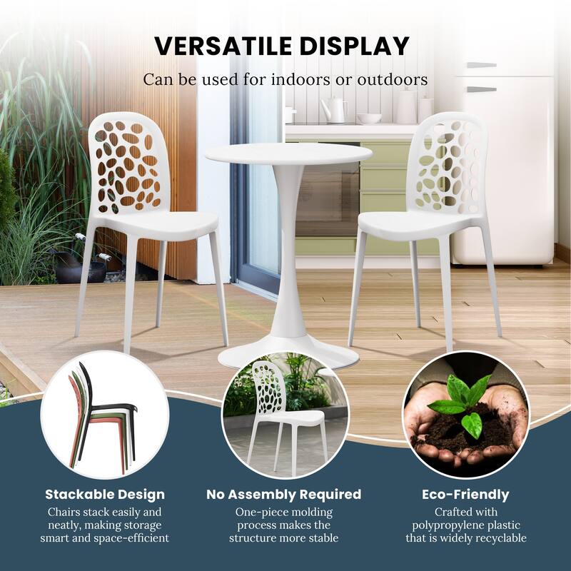 Frond and Form 2-Person Outdoor Round Dining Set