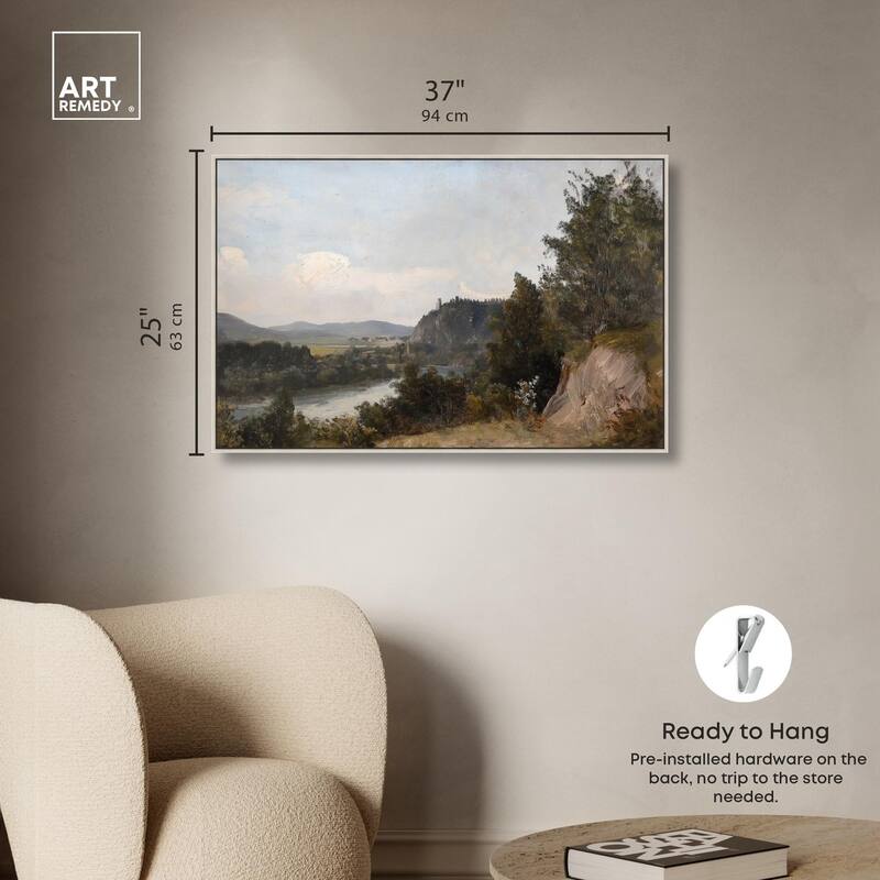 Hilltop Tower View I Canvas by Art Remedy