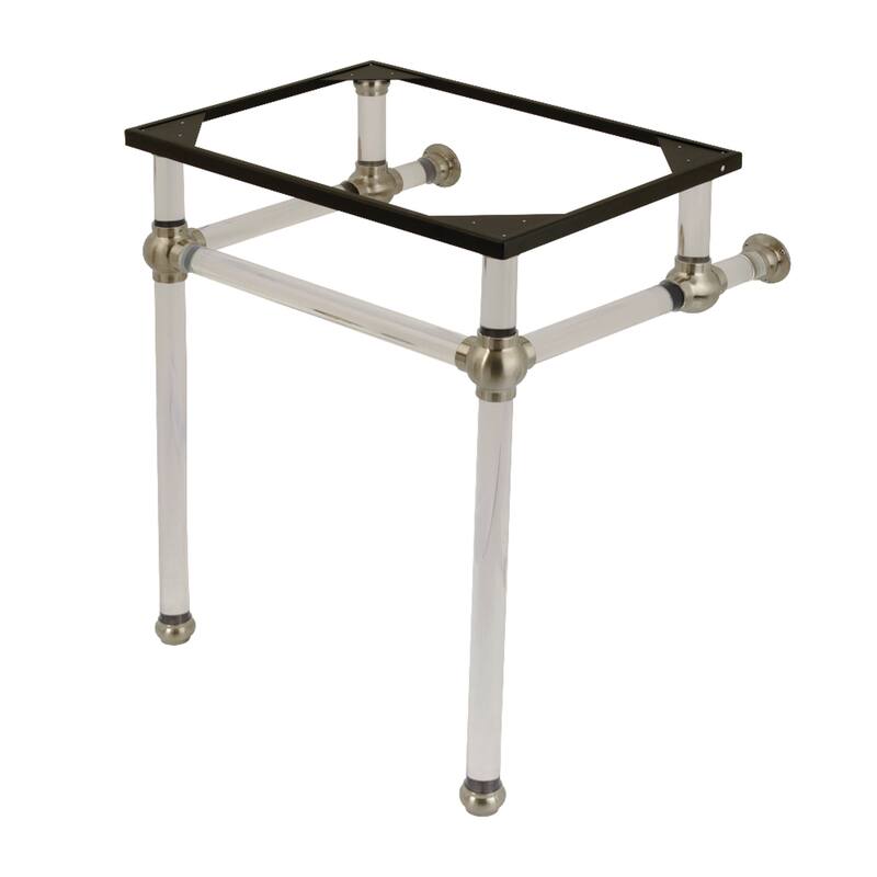 Kingston Brass Templeton Acrylic Console Sink Legs - Brushed Nickel