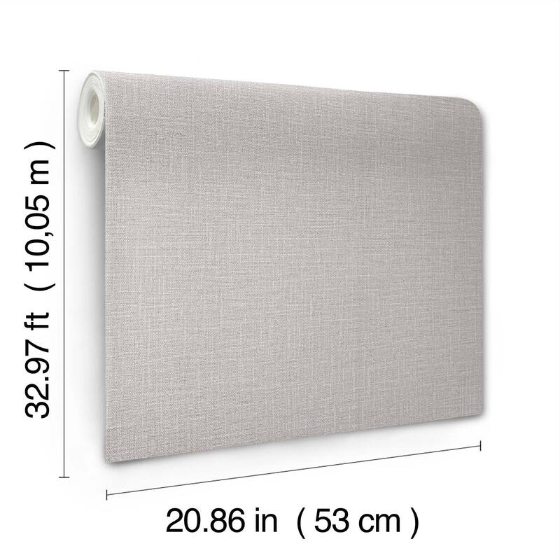 York Wallcoverings Loom Dove Grey Wallpaper