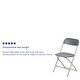 preview thumbnail 64 of 104, 10 Pack 650 lb. Capacity Premium Plastic Folding Chair