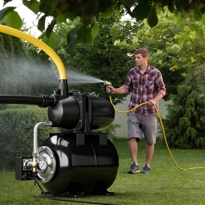 Gymax 1.6 HP Shallow Well Pump 1000 GPH 164 FT Stainless Steel Garden