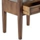 preview thumbnail 56 of 56, Brown Wood Storage Bench with Upholstered Seat - 42 x 15 x 20