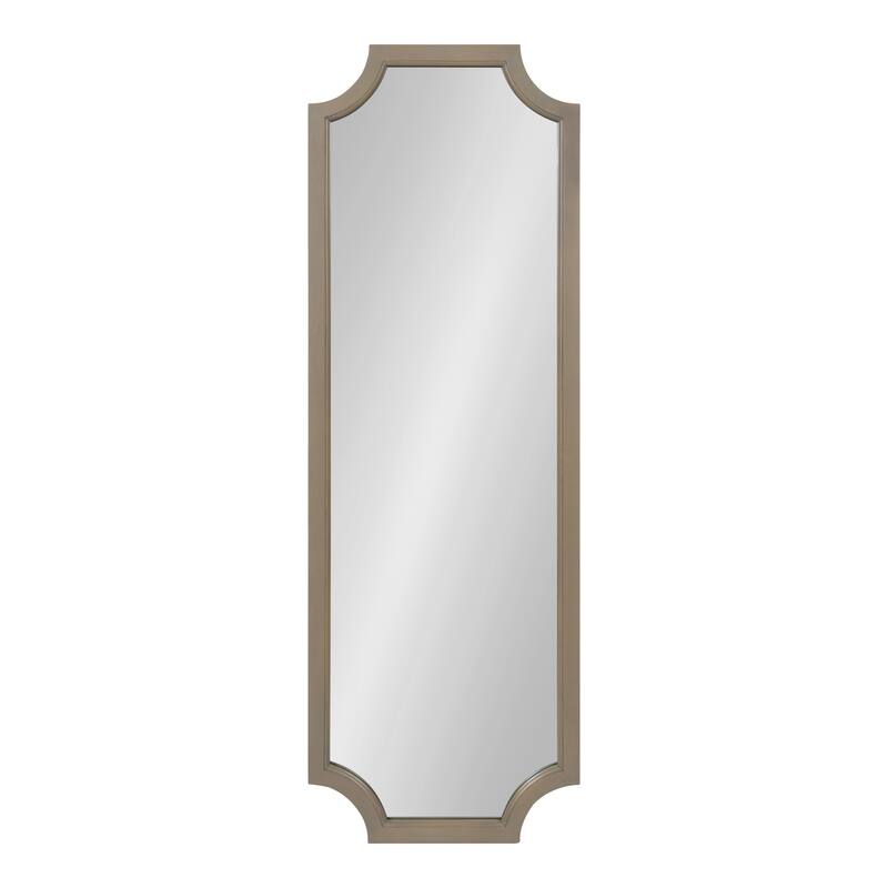 Kate and Laurel Hogan Scalloped Wood Framed Mirror