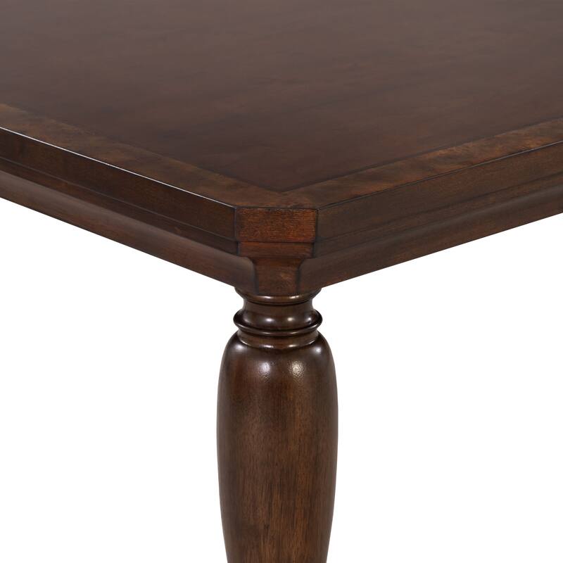 Furniture of America Prylen Modern Dark Cherry Solid Wood Extendable Dining Table