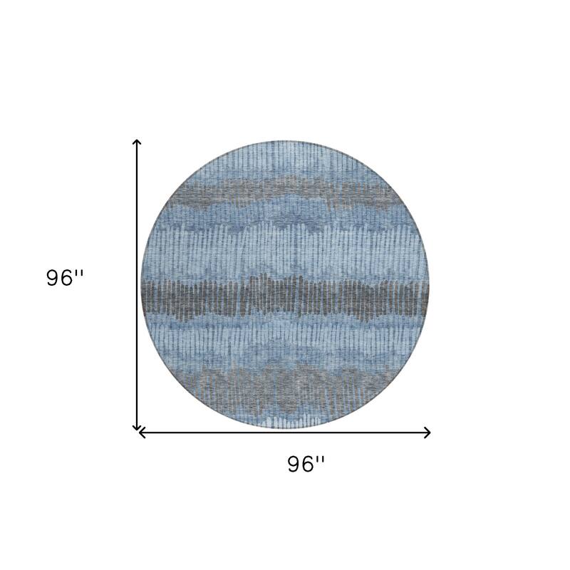 HomeRoots Striped Transitional Rectangle Outdoor Rug