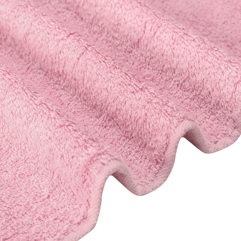 2 Pack Bath Towels, Quick Drying and Highly Absorbent Bath Towels Cotton Thick Towels for Bathroom 28" x 56" - Pink