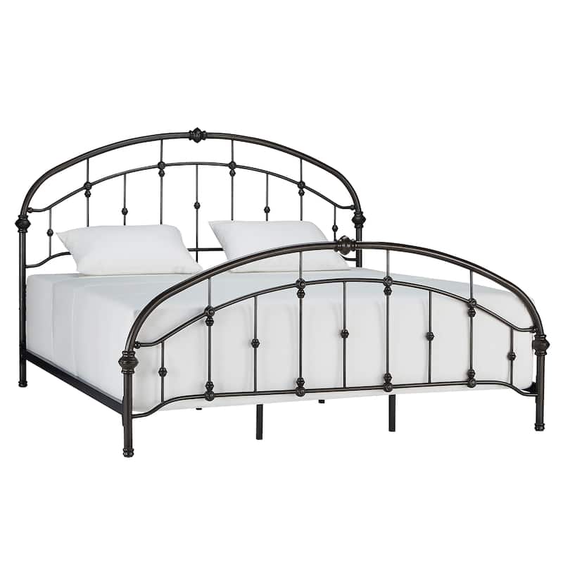 Lacey Round Curved Double Top Arches Victorian Iron Bed by iNSPIRE Q Classic