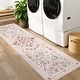 preview thumbnail 38 of 38, Garvee Vintage Mandala Floral Print Area Rug 2'x6' - Pink