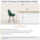 preview thumbnail 8 of 26, 26" Counter Height Swivel Bar Stool, Upholstered Counter Stools - 23.8" (D) x 21.7" (W) x 38" (H)