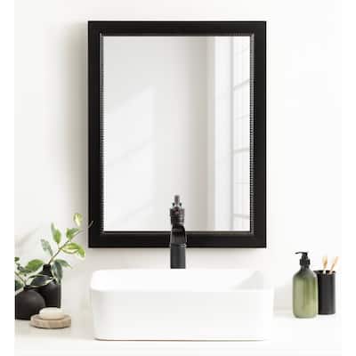 Kate and Laurel Monetta Rectangle Bathrom Wall Mirror
