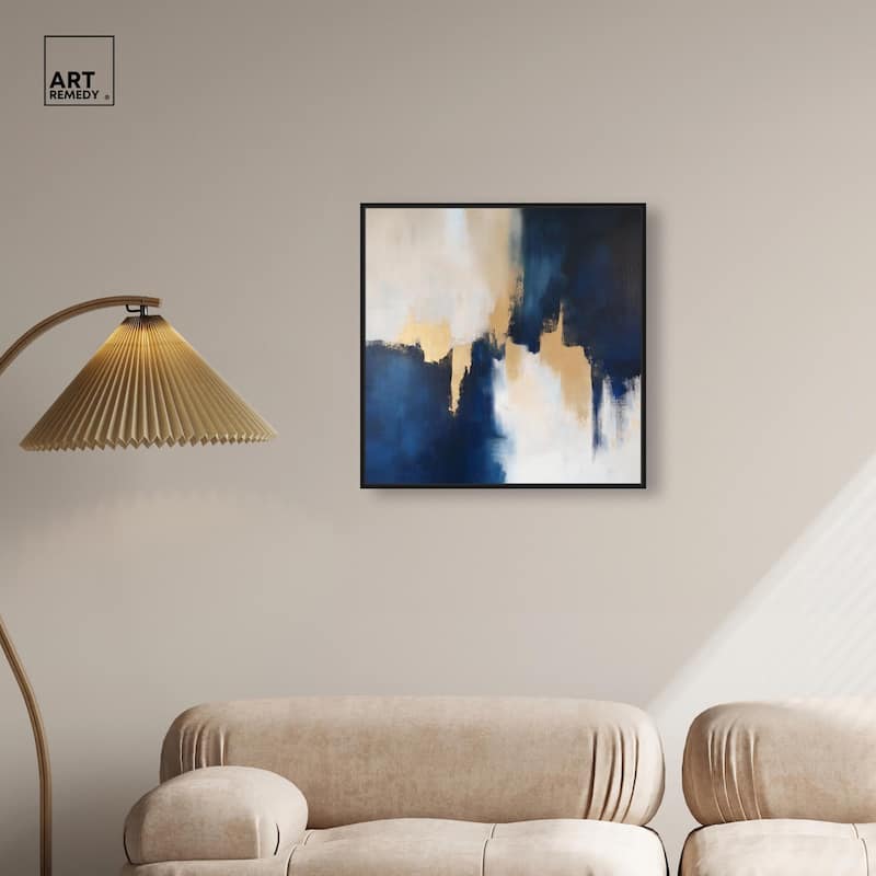 Indigo Aurelian Canvas by Art Remedy