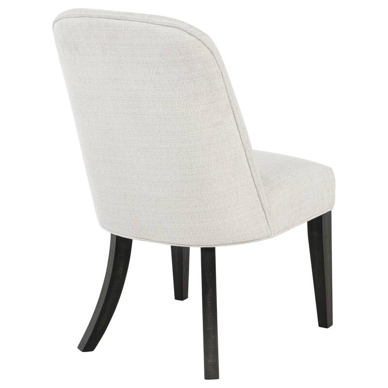 Leandro Upholstered Dining Side Chair Cream (Set of 2)