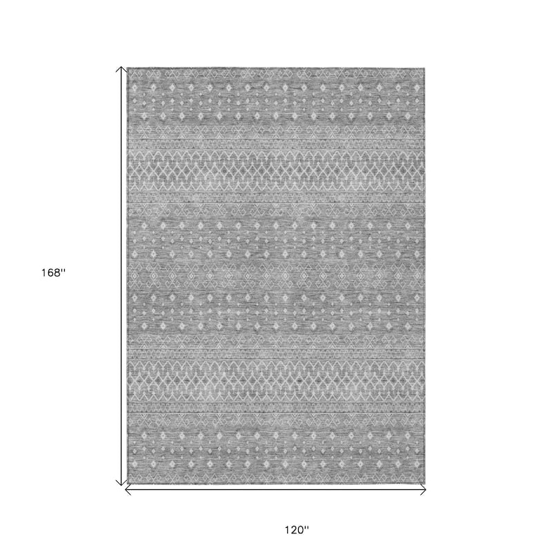 HomeRoots Tribal Transitional Rectangle Outdoor Rug