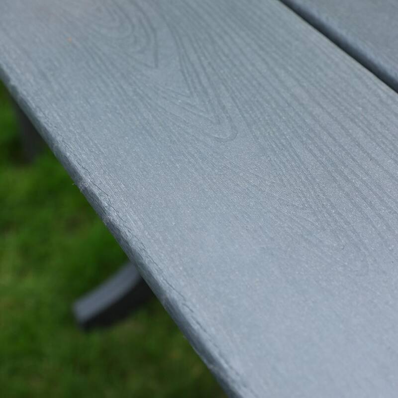 HDPE Outdoor Terrace Dining Chair Set, Low Maintenance - For Gardens, Backyards And Decks - (Backrest)