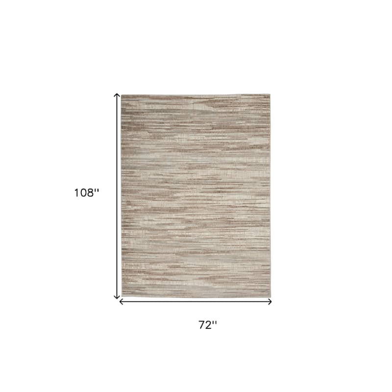 Satu Power Loomed Abstract Area Rug By HomeRoots - 6' x 9'