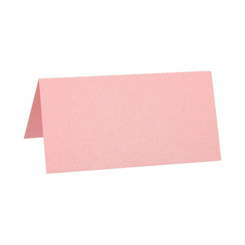 Table Name Place Cards,25Pcs Favor Decor Foldable Blank Card, Pink