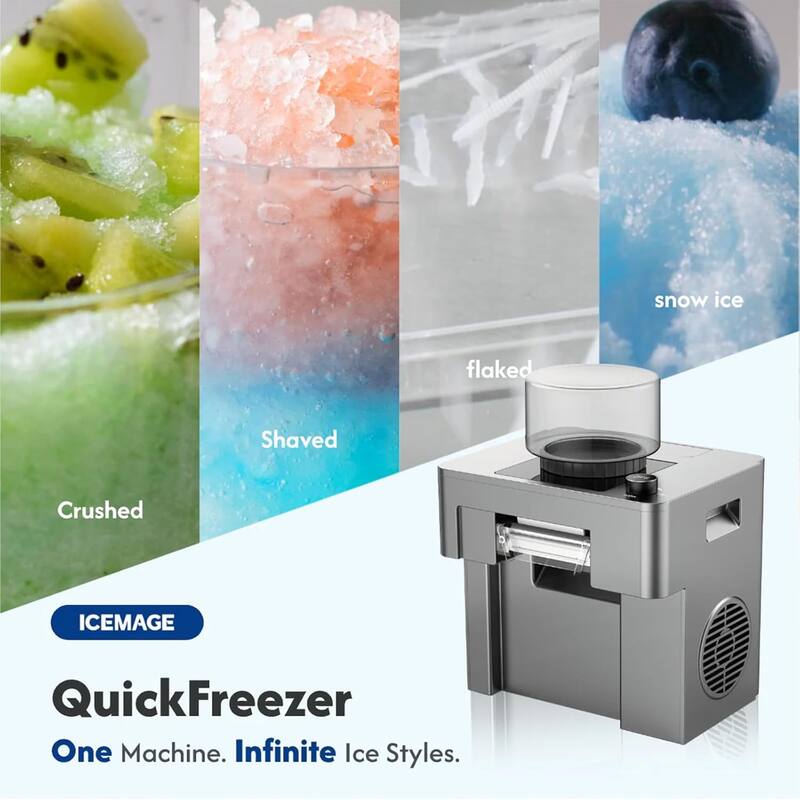 Shaved Ice and Slushie Machine with 15 Ice Modes