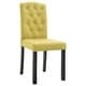 preview thumbnail 3 of 3, vidaXL Dining Chairs 4 pcs Green Fabric