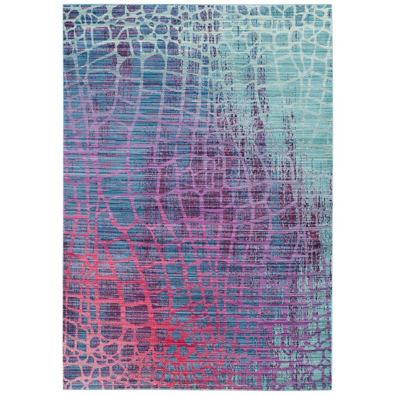 SAFAVIEH Valencia Nazila Distressed Vintage Boho Oriental Polyester Rug