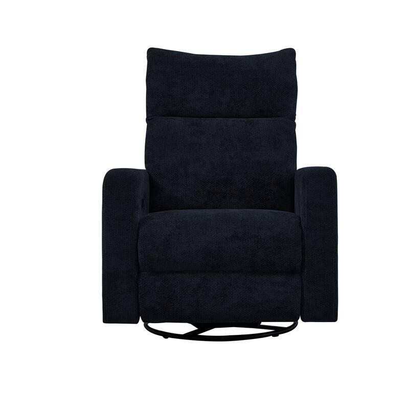 Olmas 33.5"W Power Swivel Glider Recliner with USB Charger