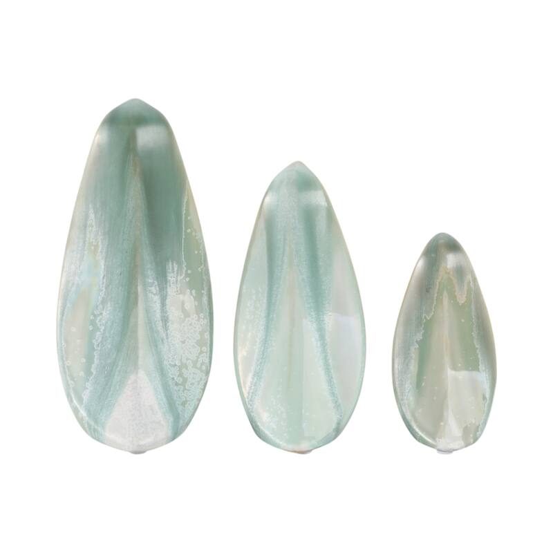 Stoneware Ceramic Bird Decorative Object Abstract Modern (Set of 3)