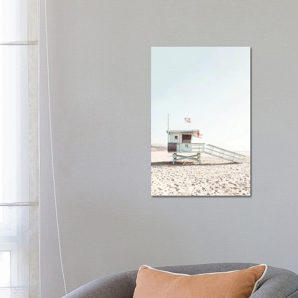 iCanvas "Lifeguard Hut" by Sisi & Seb Canvas Print