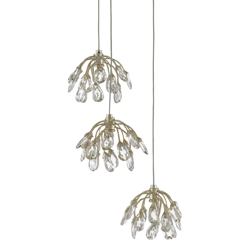 Currey & Company Crystal Bud Drop Pendant Collection