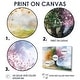 preview thumbnail 4 of 16, Designart - Pink Tree With Four Seasons - Tree of Life Canvas Wall Art Set - Traditional Framed Wall Art 3 Pieces