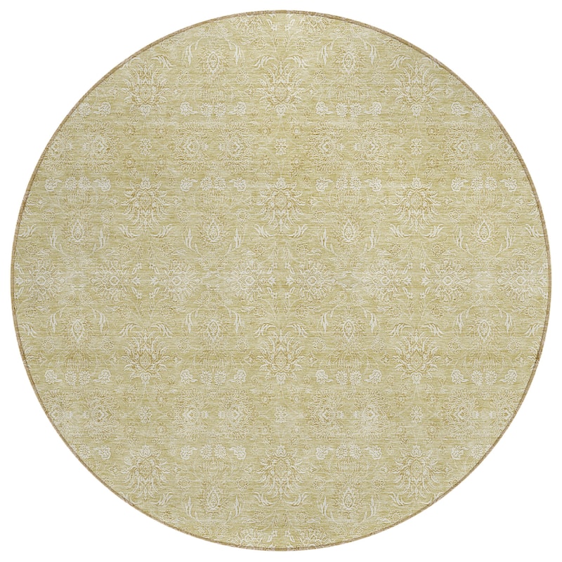 Machine Washable Indoor/ Outdoor Chantille Traditional Floral Rug