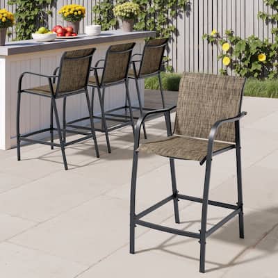 VredHom Outdoor Patio Bar Stools Lightweight Bar Chairs - 21.3" W x 22.5" D x 44" H
