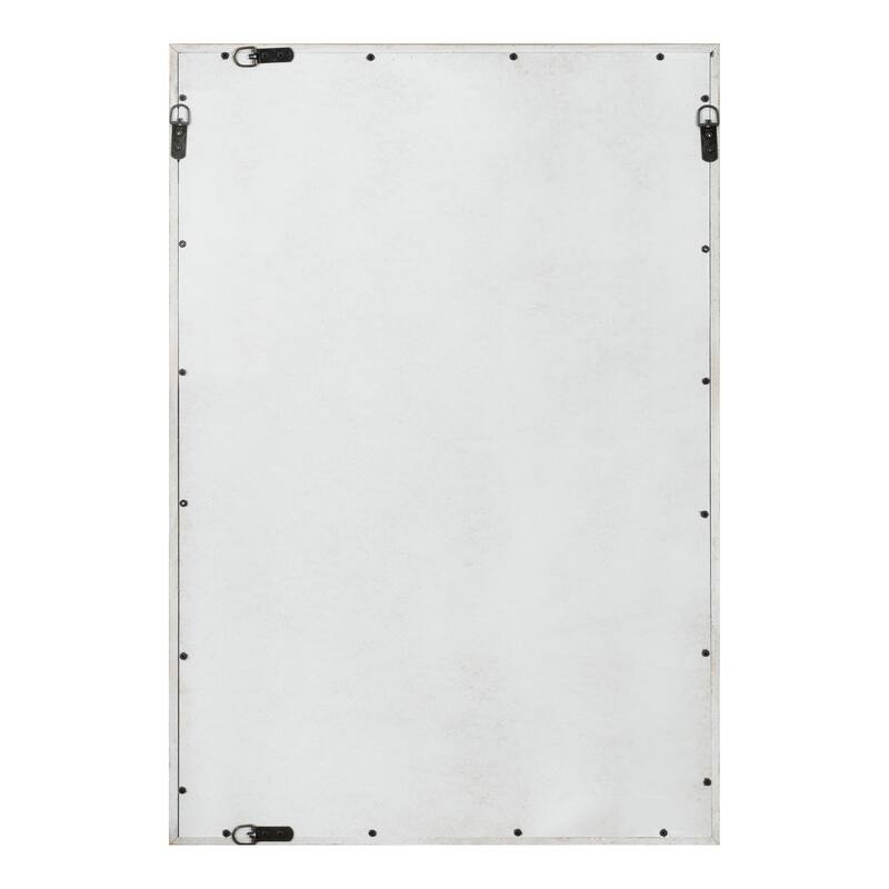Kate and Laurel Shovali Framed Wall Mirror - Rustic Brown/White - 22x34