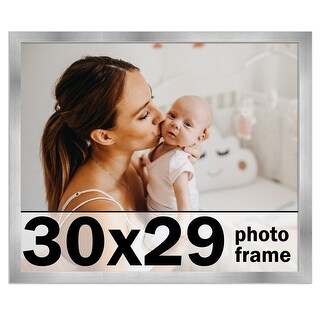 30x29 Frame Stainless Steel Silver Picture Frame - Modern Photo Frame ...