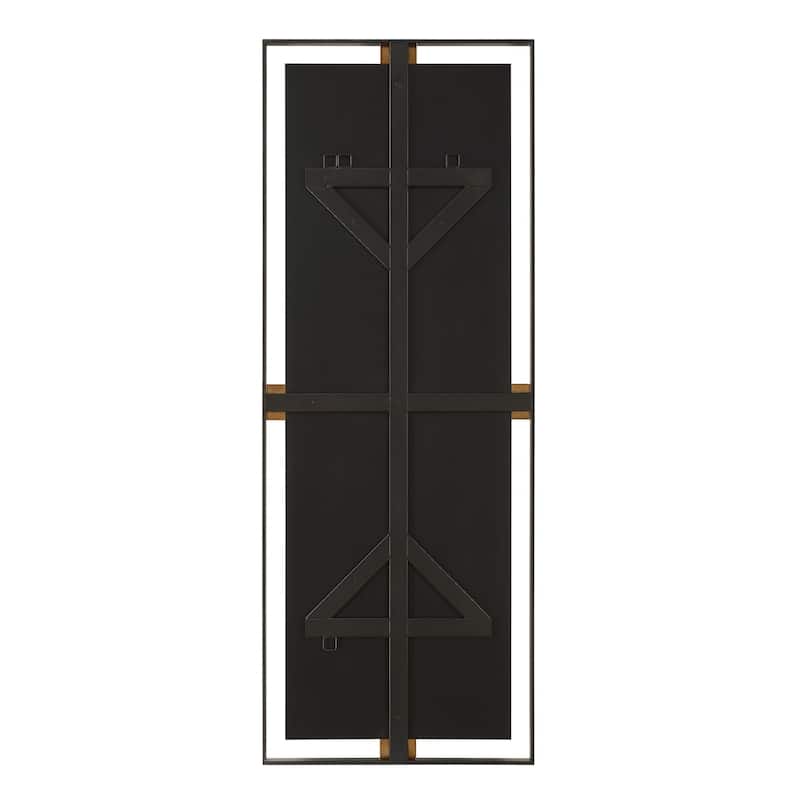 Rectangular Oversized Wall Mirror - 76.75" - Brushed Brass Finish