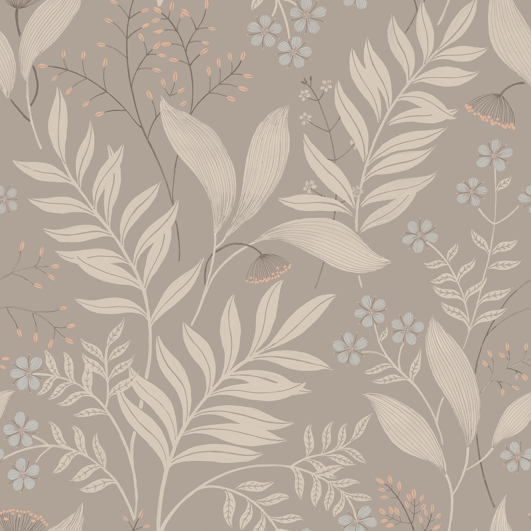 NuWallpaper Amanda Taupe Peel and Stick Wallpaper