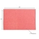 preview thumbnail 3 of 1, Chambray Ribbed Placemat Coral 13 X 19 - Set of 12