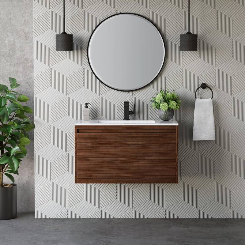 James Martin Vanities 805-V35.4-MB-GW Mantova 36" Single Basin Poplar