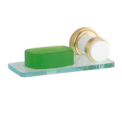 Glass Soap Dish Holder Victorian Spectrum Brass Bracket | Renovator's Supply