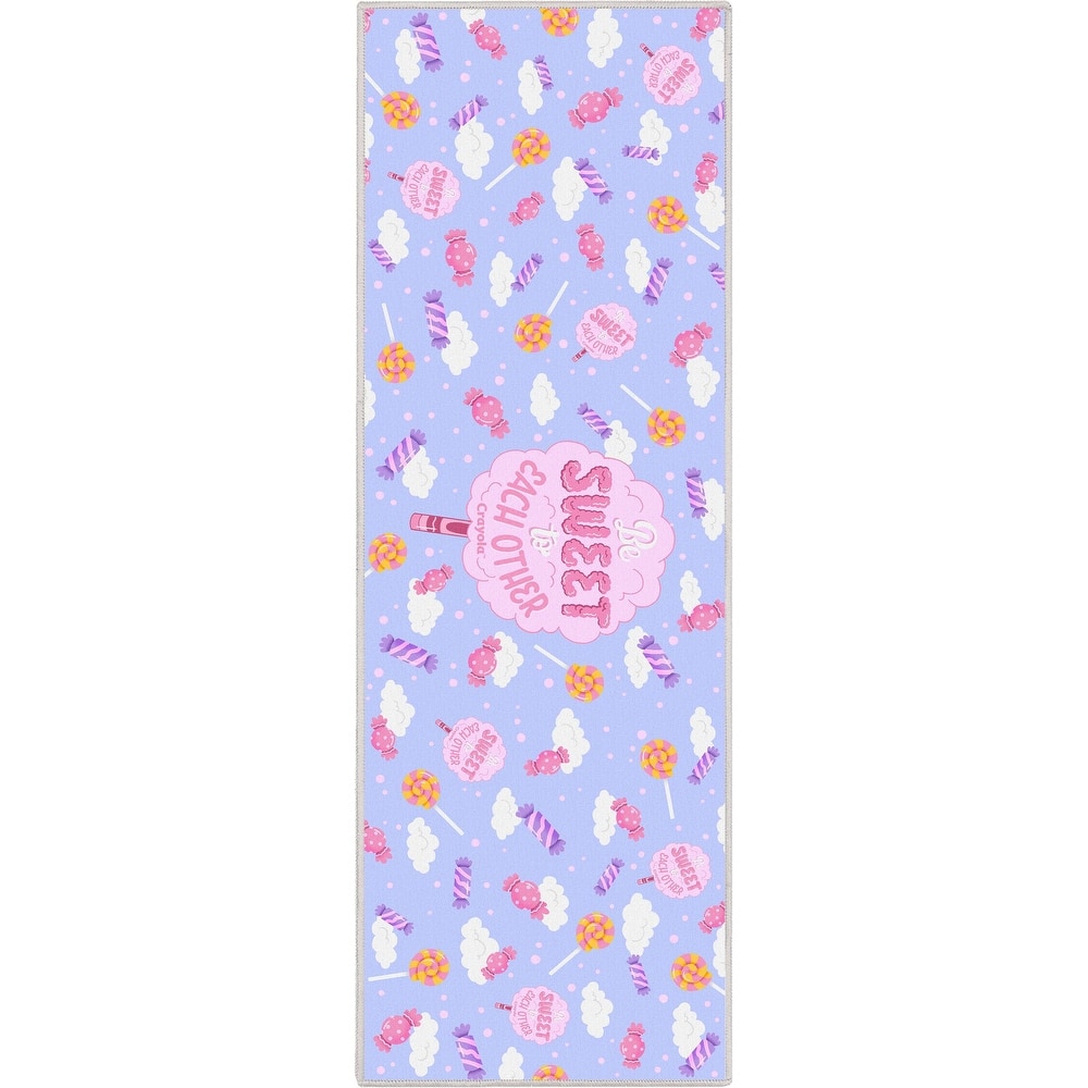 Crayola Be Sweet Lilac Area Rug By Well Woven