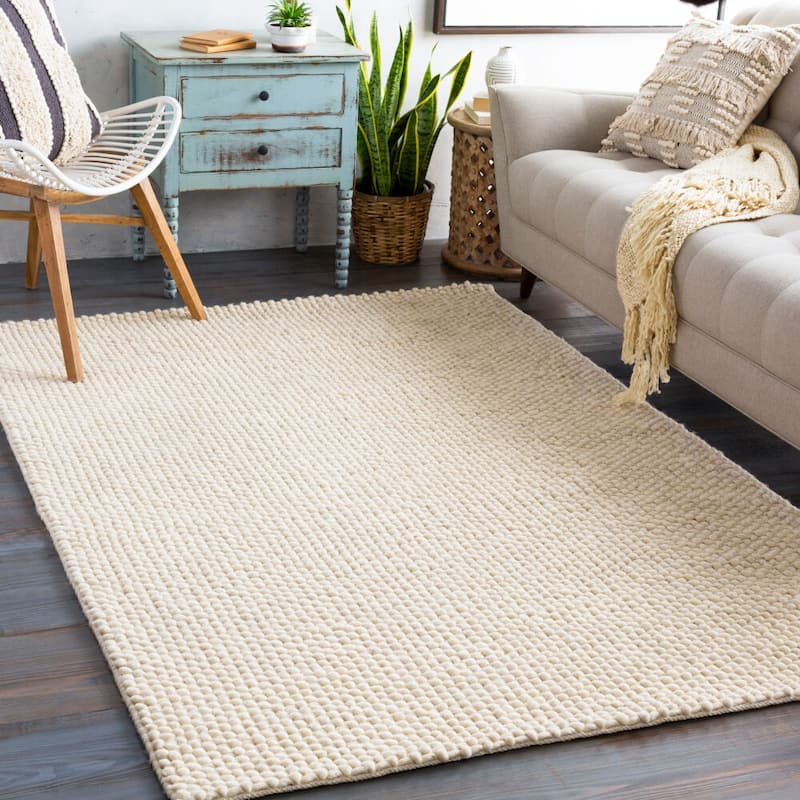 Livabliss Lucerne Modern Area Rug - 8'10" x 13' - Cream