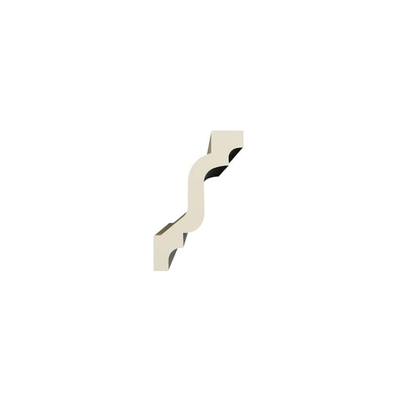 2"H x 3 1/8"P x 3 3/4"F x 94 1/2"L Alia Crown Moulding - 1-Pack