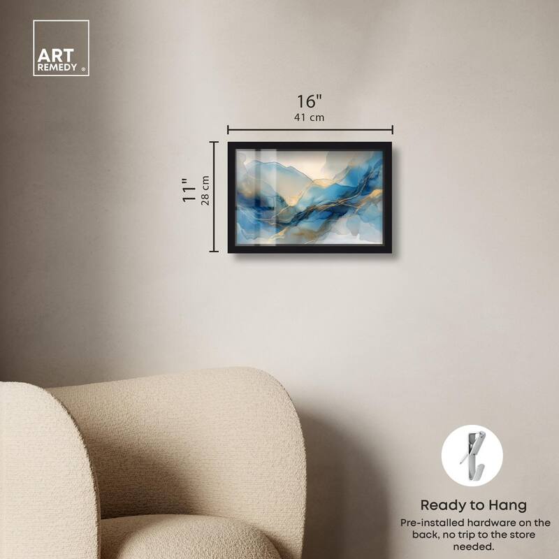 Postmodern Flow II Shadowbox by Art Remedy