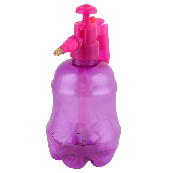 Outdoor Garden Plastic Plants Watering Tool Pressure Bottle Sprayer Fuchsia 1.5L