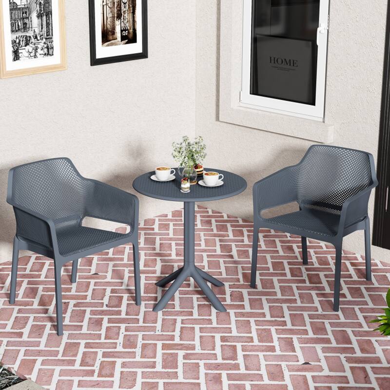 3 Piece Plastic Table Set