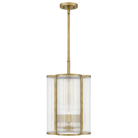 Aster 4-Light Weathered Brass Mini Pendant