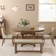 preview thumbnail 2 of 26, HULALA HOME Jose Modern Wooden 6 piece Dining Sets Beige