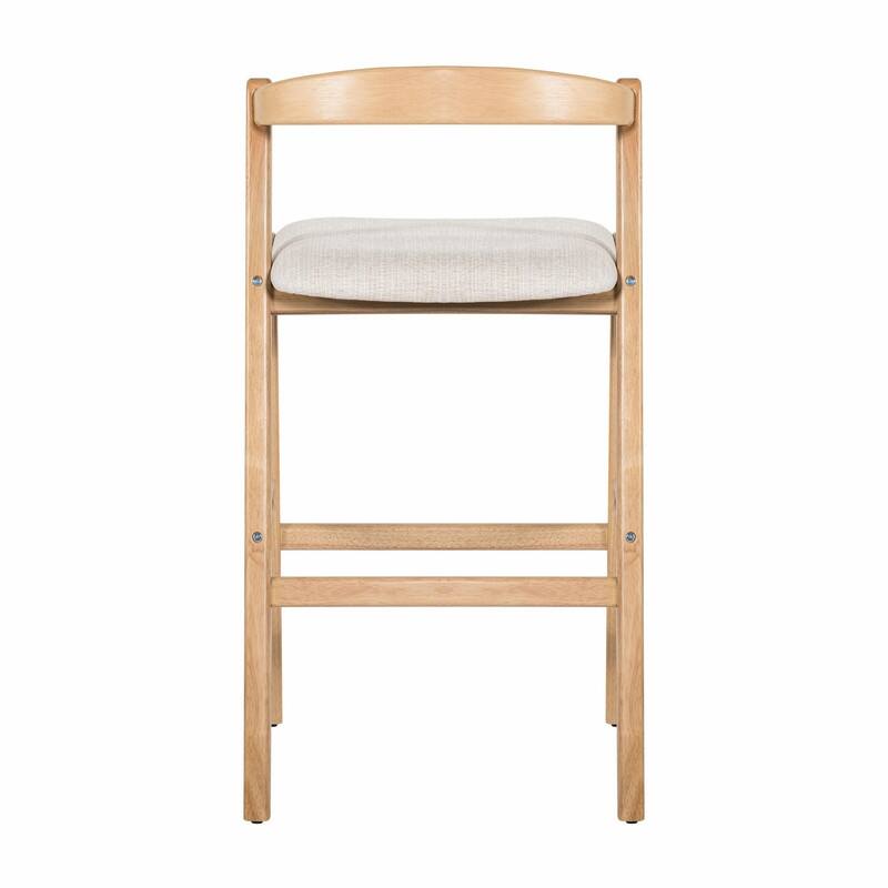 Set of 2 Indoor Rubberwood Barstools